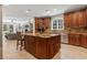 Gourmet kitchen with granite counters, stainless steel appliances, and custom cabinetry at 664 Oxbow Dr., Myrtle Beach, SC 29579