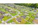 Expansive aerial view showcasing a residential neighborhood with manicured lawns at 716 Weston Dr., Conway, SC 29526