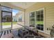Inviting screened porch with comfortable seating and outdoor access at 716 Weston Dr., Conway, SC 29526