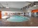 Enjoy this relaxing indoor swimming pool with lounge chairs and multiple seating areas at 7200 N Ocean Blvd. # 459, Myrtle Beach, SC 29572