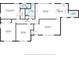 Detailed floor plan showcasing the layout of the house, including bedrooms, bathrooms, and living spaces at 823 Bellamy Ave., Murrells Inlet, SC 29576