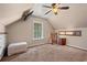 Bedroom with neutral walls, ceiling fan, large window, carpet and furniture at 938 Fox Hollow Rd., Conway, SC 29526