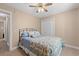 Comfortable bedroom featuring a ceiling fan, and a built-in closet for storage at 938 Fox Hollow Rd., Conway, SC 29526