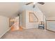 Bedroom with carpet, light colored walls and a glass block accent window at 938 Fox Hollow Rd., Conway, SC 29526