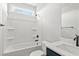 Clean bathroom with a shower-tub combo and modern fixtures at 1201 Crooked Hook Rd., North Myrtle Beach, SC 29582