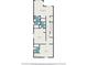 Second floor plan featuring a primary bedroom with ensuite bath, two bedrooms, hall, WIC and multiple baths at 121B 7Th Ave. S, Surfside Beach, SC 29575