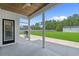 Covered patio offering great views of the green backyard, providing the perfect outdoor living space at 1253 Kenworth Circle, Conway, SC 29526