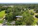Aerial view of a secluded home surrounded by lush greenery, showcasing its private setting at 1272 Park Hill Dr., Conway, SC 29526