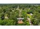 Aerial view of a secluded home surrounded by lush greenery, showcasing its private setting at 1272 Park Hill Dr., Conway, SC 29526