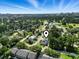 Aerial view of property surrounded by lush greenery, residential homes, and near the coast at 1575 Victoria Ln., Myrtle Beach, SC 29577