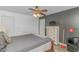 Comfortable bedroom with a neutral color palette and ceiling fan at 175 Cypress Ln., Little River, SC 29566