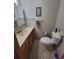 Bathroom with tiled floor, neutral colored walls, and vanity at 207 Double Eagle Dr. # E-1, Surfside Beach, SC 29575