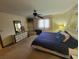 Bright bedroom featuring neutral colors, ceiling fan, and matching dressers at 207 Double Eagle Dr. # E-1, Surfside Beach, SC 29575
