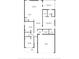 A floor plan of a house featuring a living room, kitchen, bedrooms, garage, screened porch, and bathrooms at 2143 Stonecrest Dr. Nw, Calabash, NC 28467