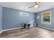Bonus room with wood flooring, fan, and large windows at 241 Fannie B Rd., Conway, SC 29526