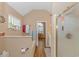 Bright bathroom boasting a shower, bath, and view into an adjacent bedroom at 2454 Glen Dr., Little River, SC 29566