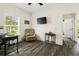 Classic home office with hard wood floors, ceiling fan, and decorative accents at 2588 Long Avenue Ext., Conway, SC 29526