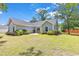 Well-maintained backyard with a cozy patio, lush lawn, and privacy fencing at 3864 Journeys End Rd., Murrells Inlet, SC 29576