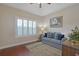 Bedroom with hardwood floors, neutral paint, and an area rug at 428 Arlington Circle, Murrells Inlet, SC 29576