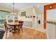 The living room features an adjacent kitchen with bar seating and breakfast nook at 447 Mahogany Dr. # 102, Murrells Inlet, SC 29576