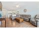 Open concept living room and kitchen area at 4518 N Plantation Dr. # G-5, Little River, SC 29566
