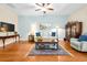 Inviting living room featuring hardwood floors and a comfortable seating arrangement at 468 Papyrus Circle # 468, Little River, SC 29566