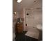Bathroom featuring a walk-in shower, sink and vanity with black and white flooring at 4744 Bucks Bluff Dr., North Myrtle Beach, SC 29582