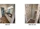 Traditional bathroom featuring a shower and sink with vanity storage space at 4744 Bucks Bluff Dr., North Myrtle Beach, SC 29582