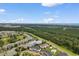 Aerial view of 4872 Dahlia Court neighborhood featuring lush greenery and distant ocean views at 4872 Dahlia Ct. # 305, Myrtle Beach, SC 29577