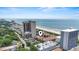 Wonderful aerial view featuring the resort, beautiful ocean and other beachfront highrise buildings at 5515 North Ocean Blvd. # 308, Myrtle Beach, SC 29577