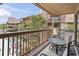 Relaxing outdoor balcony with seating, providing a great view of the well-maintained complex and inviting pool area at 5515 North Ocean Blvd. # 308, Myrtle Beach, SC 29577