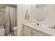 Bathroom with tub and shower combo and classic vanity with basin sink at 5515 North Ocean Blvd. # 308, Myrtle Beach, SC 29577