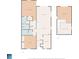 Complete floor plan shows layout of both floors, including bedrooms, kitchen and living spaces at 5515 North Ocean Blvd. # 308, Myrtle Beach, SC 29577
