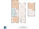 Complete floor plan shows layout of both floors, including bedrooms, kitchen and living spaces at 5515 North Ocean Blvd. # 308, Myrtle Beach, SC 29577