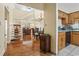 Bright and airy living space with hardwood floors and dining area at 5515 North Ocean Blvd. # 308, Myrtle Beach, SC 29577