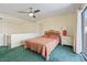 Comfortable bedroom with a private balcony and soft carpet, ideal for relaxing and unwinding after a long day at 5515 North Ocean Blvd. # 308, Myrtle Beach, SC 29577