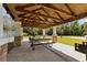 Community Pavilion features an open air layout with a stone base and picnic tables at 56 Willowbend Dr., Murrells Inlet, SC 29576