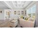 Cozy living room with coffered ceiling, neutral tones, and ample natural light at 567 Hickman St., Myrtle Beach, SC 29575