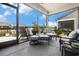 A screened patio with comfortable seating offers outdoor enjoyment at 5826 Cremona Dr., Myrtle Beach, SC 29577