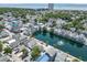 Picturesque aerial view of waterfront homes lining a calm canal in a coastal community at 6001-R11 S Kings Hwy., Myrtle Beach, SC 29575