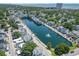 Beautiful aerial view of a coastal neighborhood featuring waterfront homes along a calm canal at 6001-R11 S Kings Hwy., Myrtle Beach, SC 29575