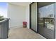 Condo balcony with a beautiful view of the city skyline at 601 Mitchell Dr. # 607, Myrtle Beach, SC 29577