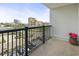 Balcony with city views, perfect for relaxing at 601 Mitchell Dr. # 607, Myrtle Beach, SC 29577