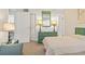 Comfortable bedroom with twin beds and dresser at 601 Mitchell Dr. # 607, Myrtle Beach, SC 29577