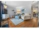 Cozy living room with hardwood floors, and comfortable furnishings at 6210 Blynn Dr., Myrtle Beach, SC 29572