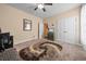 Guest bedroom featuring carpet flooring, natural light, and ceiling fan at 668 Barona Dr., Myrtle Beach, SC 29579