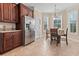 Kitchen featuring stainless steel refrigerator and eat-in kitchen at 668 Barona Dr., Myrtle Beach, SC 29579