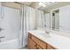Well-lit bathroom featuring a vanity and shower with tub at 670 2Nd Ave. N, North Myrtle Beach, SC 29582
