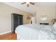 Bedroom featuring a bed, wardrobe, and hardwood floors at 670 2Nd Ave. N, North Myrtle Beach, SC 29582