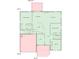 Color-coded floor plan highlighting room layouts, dimensions, and total area of the home at 708 Alexis Dr., Longs, SC 29568